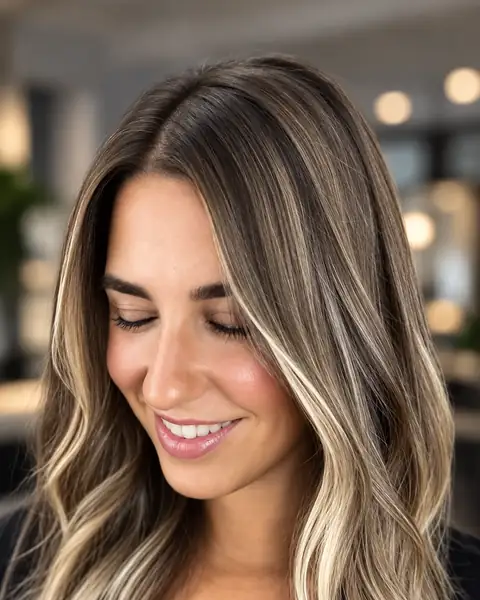 Balayage con reflejos de luz