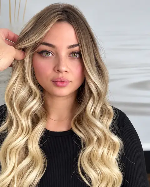 Ondas rubias con dimensión